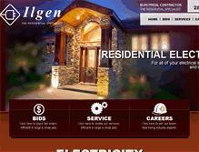 Tablet Screenshot of ilgenelectric.com